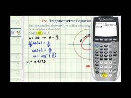 Ex 2 Solve A Trig Equation With