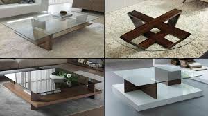 Wooden Centre Table Designs With Glass