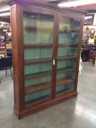 Glass Doors Antique Bookshelf