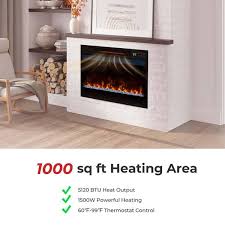 Costway 23 Inch Infrared Quartz Electric Fireplace Insert With Remote Control