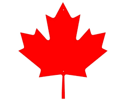 Canada Maple Leaf Metal Art Red Maple
