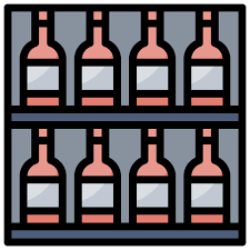 Wine Shelf Free Food And Restaurant Icons