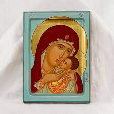 Hand Painted Orthodox Icon Of Our Lady