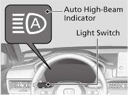 auto high beam cr v hybrid 2023 honda