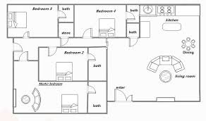Four Bedroom House Plans