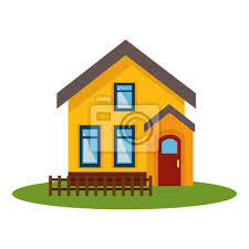 Exterior House Isolated Icon Vector