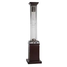 Fire Sense Hammered Bronze Finish Square Flame Patio Heater