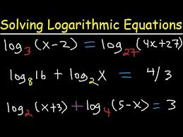 Solving Logarithmic Equations With