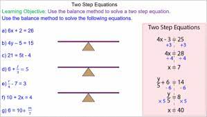 Solving Two Step Equations