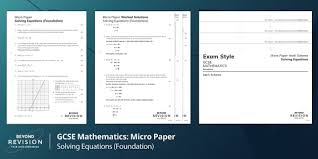 Micro Mock Gcse Maths Solving Equations