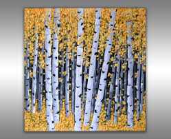 Birch Tree Art Tree Painting Canvas
