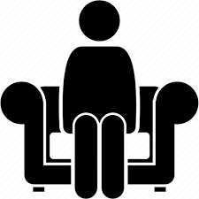 Man Sitting Sofa Icon