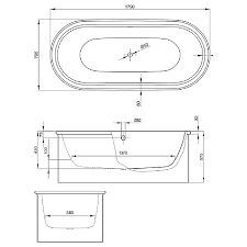 Bettesuno Freestanding Oval Bath