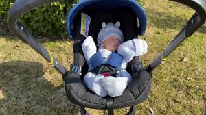 Newborn Baby Sleeping In Car Seat