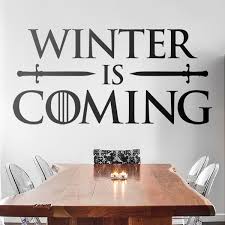 Wall Sticker Game Of Thrones Winter Is