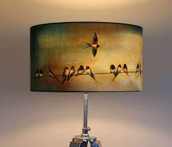 Swallows Large Drum Lampshade 45cm By