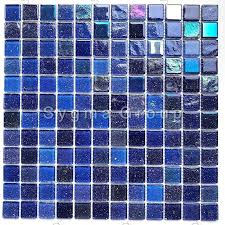 Blue Glass Mosaic Tile For Bathroom And