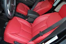 Red Katzkin Leather Seat Covers For