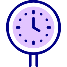 Wall Clock Detailed Mixed Lineal Color Icon