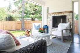 Gray Teak Patio Chairs With Round White