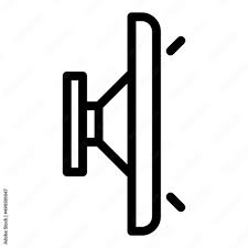 Tv Side Wall Mount Icon Outline Vector