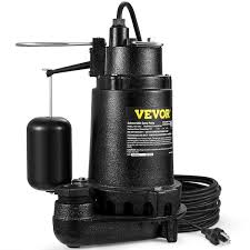 Vevor 1hp Sewage Pump 5600 Gph