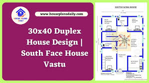 30x40 Duplex House Design South Face