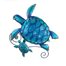 Joybee Metal Sea Turtle Wall Art Decor