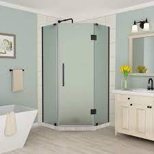 Frameless Hinged Neo Angle Shower Door