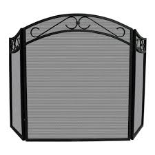 3 Fold Black Wrought Iron Arch Top