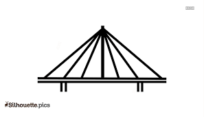 beam bridge silhouette drawing