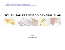 South San Francisco General Plan