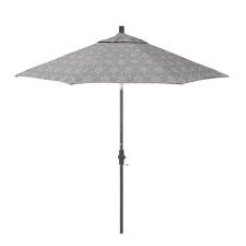 Grey Aluminum Market Patio Umbrella
