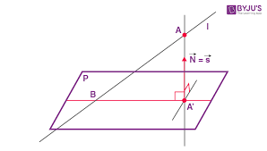 How To Find Projection Of Line On Plane