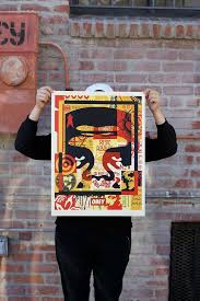 Shepard Fairey Obey Icon 3 Face Collage