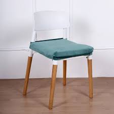Stretch Teal Dining Chair Seat Cover