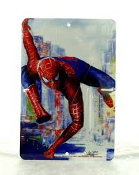 Spider Man Wall Art 8 By 12 Metal Tin
