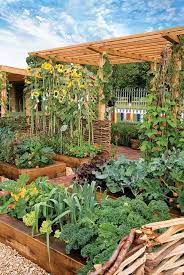 Vegetable Gardens Planting Flowers