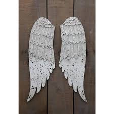 Distressed Angel Wings Wall Art