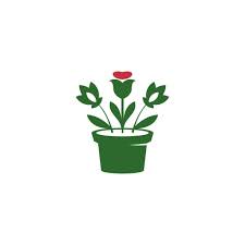 Flower Pot Icon Logo Design 9352568