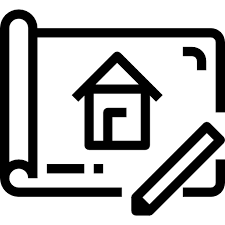 House Plan Accurate Lineal Icon