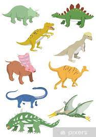 Wall Mural Cartoon Dinosaurs Icon