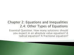 Equations And Inequalities 2 4