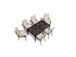 Hanover Brigantine 7 Piece Brown Patio