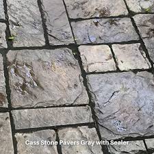 Cass Stone Gray Concrete Patio On A Pallet Paver Kit