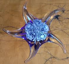 Hand Blown Glass Art Star Fish