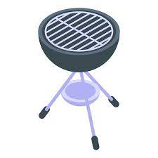 Party Grill Icon Isometric Vector Bbq