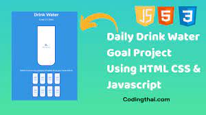 daily drink water goal project using