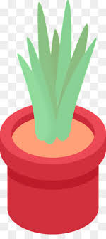 Icon Potted Plant Red Ceramic Pot