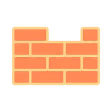Brick Wall Flat Icon Vector Wall